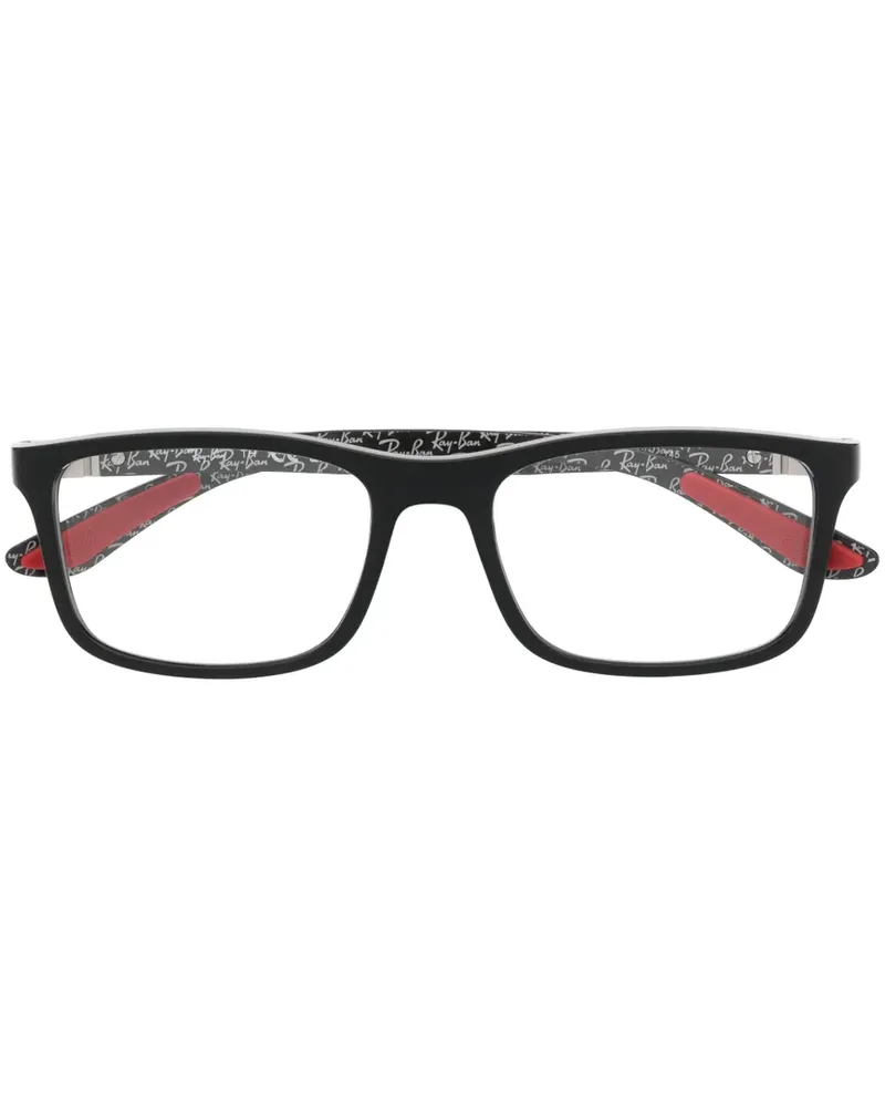 Ray Ban Brille mit eckigem Gestell - Grau Grau