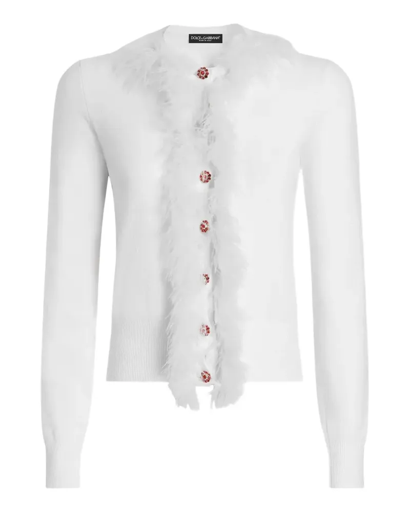 Dolce & Gabbana Klassischer Cardigan - Weiß Weiß