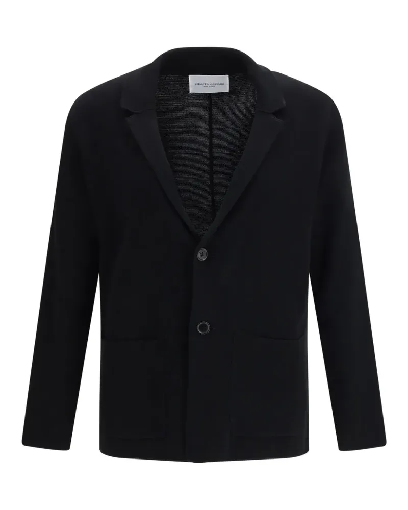 Roberto Collina buttoned jacket - Schwarz Schwarz