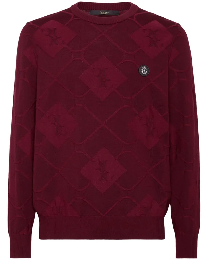 Billionaire Pullover aus Merinowolle Rot