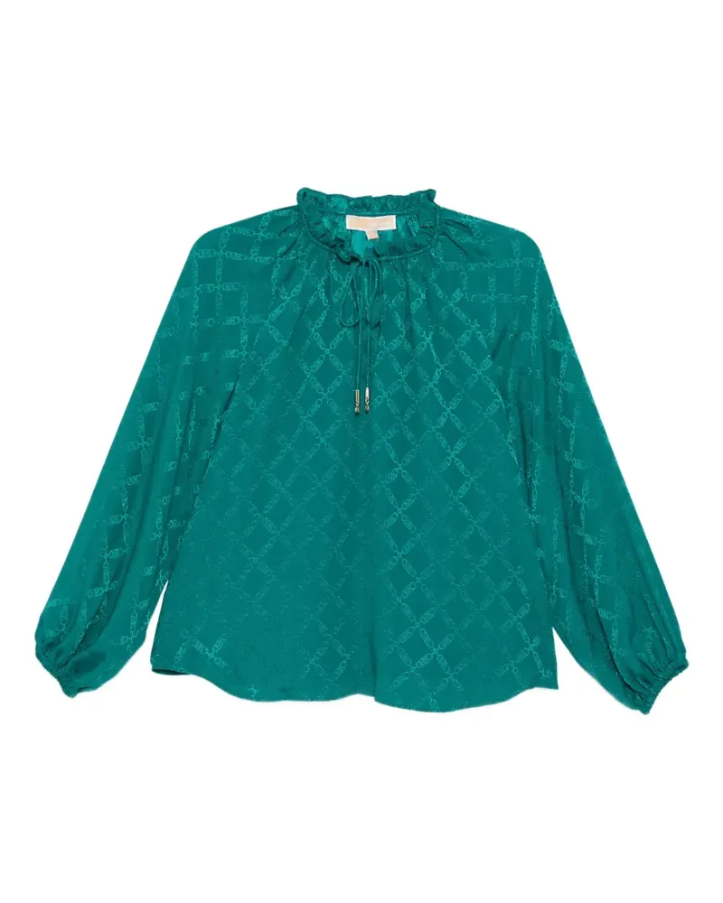 Michael Kors Bluse mit Monogramm - Blau Blau