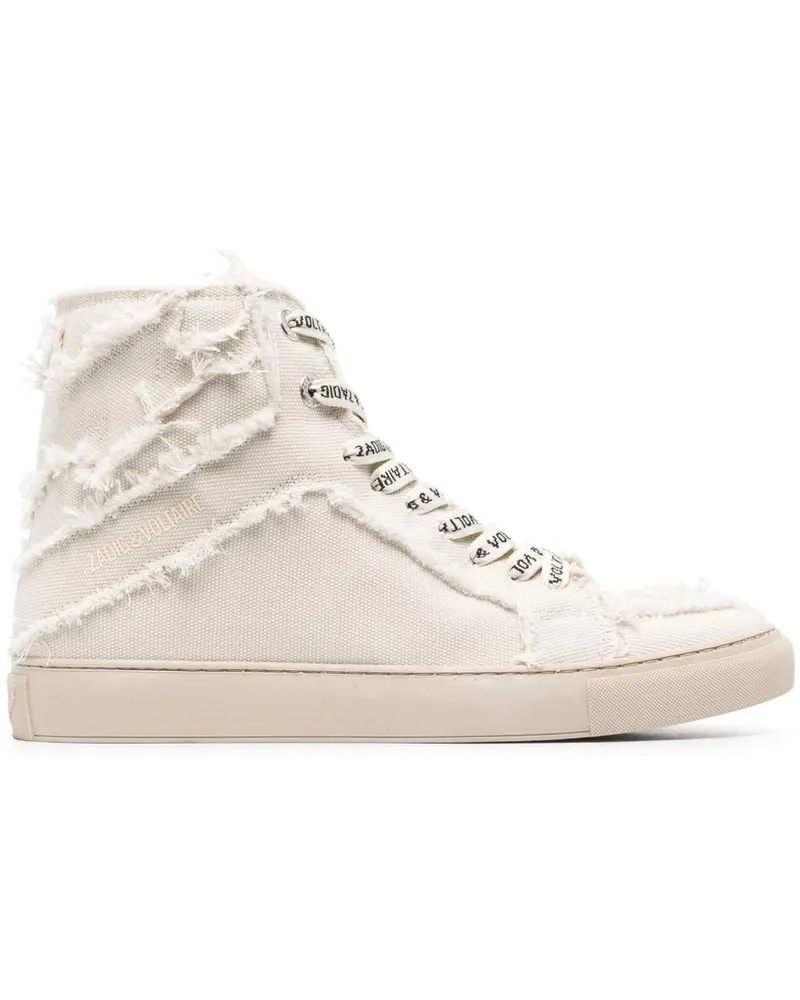 Zadig & Voltaire Klassische High-Top-Sneakers Nude