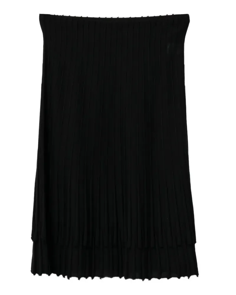 JNBY Texturierter Midirock - Schwarz Schwarz