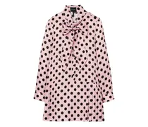 Minikleid mit Polka Dots - Rosa
