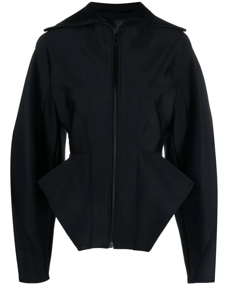 Thierry Mugler Jacke mit Korsett - Schwarz Schwarz