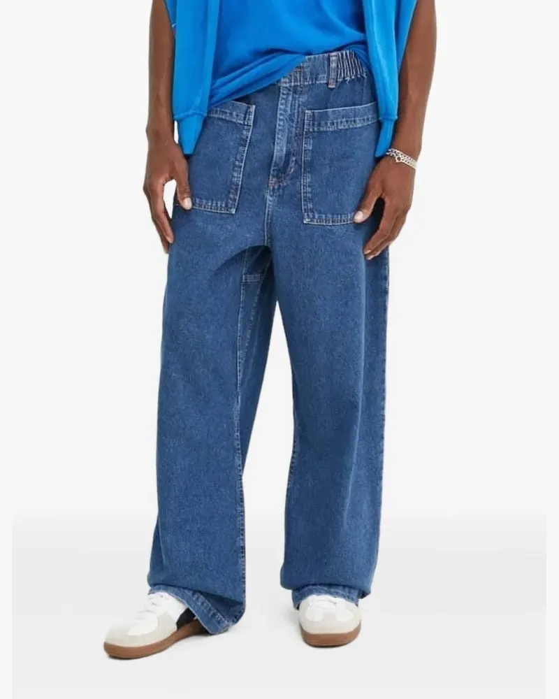 Desigual Elastische Jeans mit Taschendetail - Blau Blau