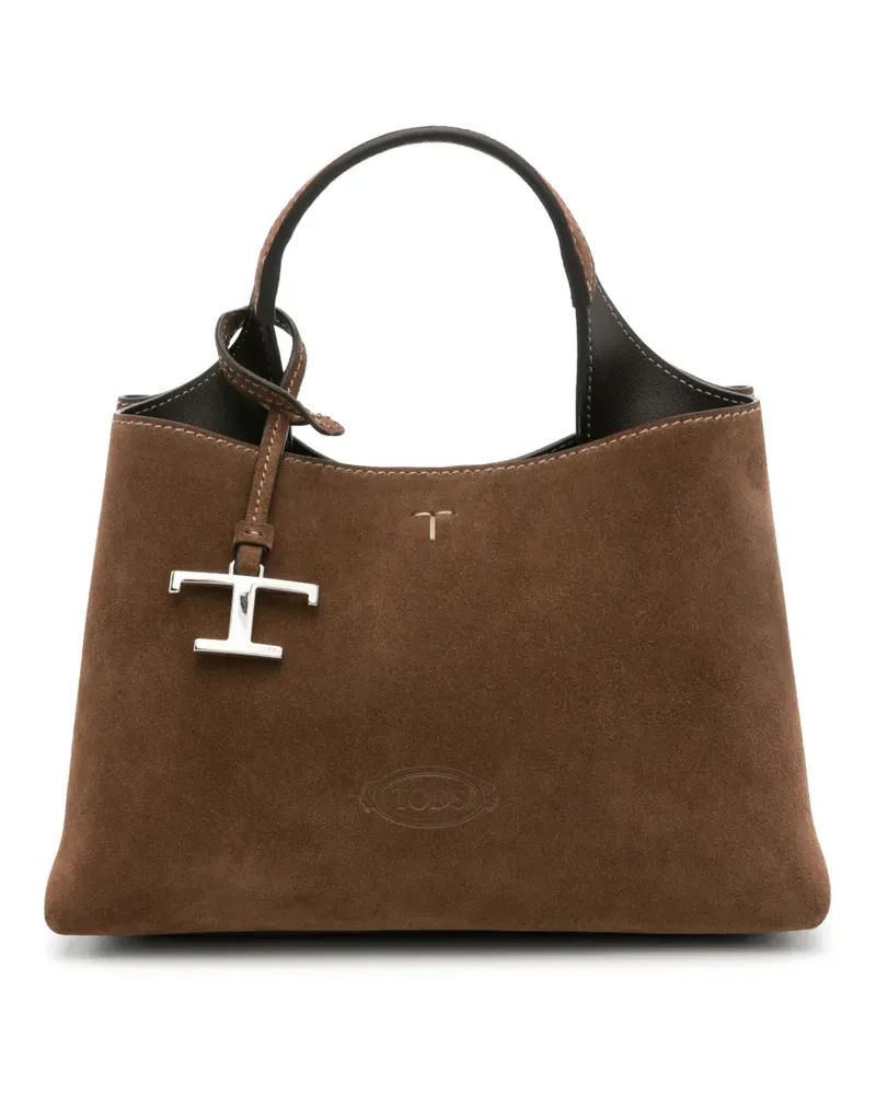TOD'S T Timeless Tote Bag - Braun Braun