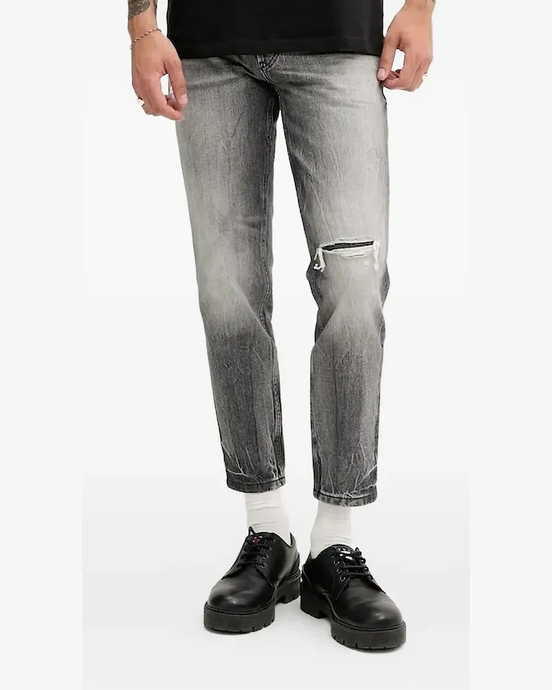 HUGO BOSS Jeans im Distressed-Look - Grau Grau
