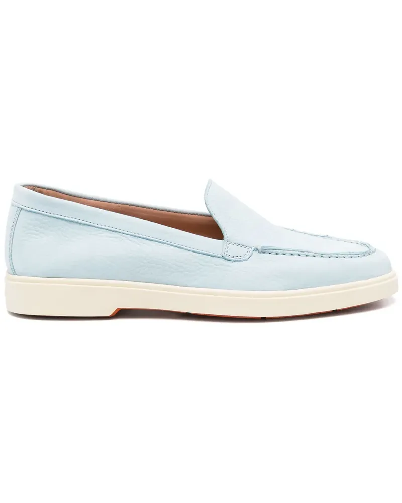 Santoni Loafer aus Leder - Blau Blau