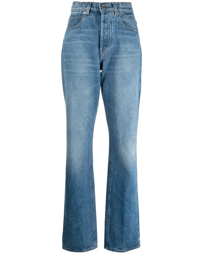Paco Rabanne Klassische High-Waist-Jeans - Blau Blau