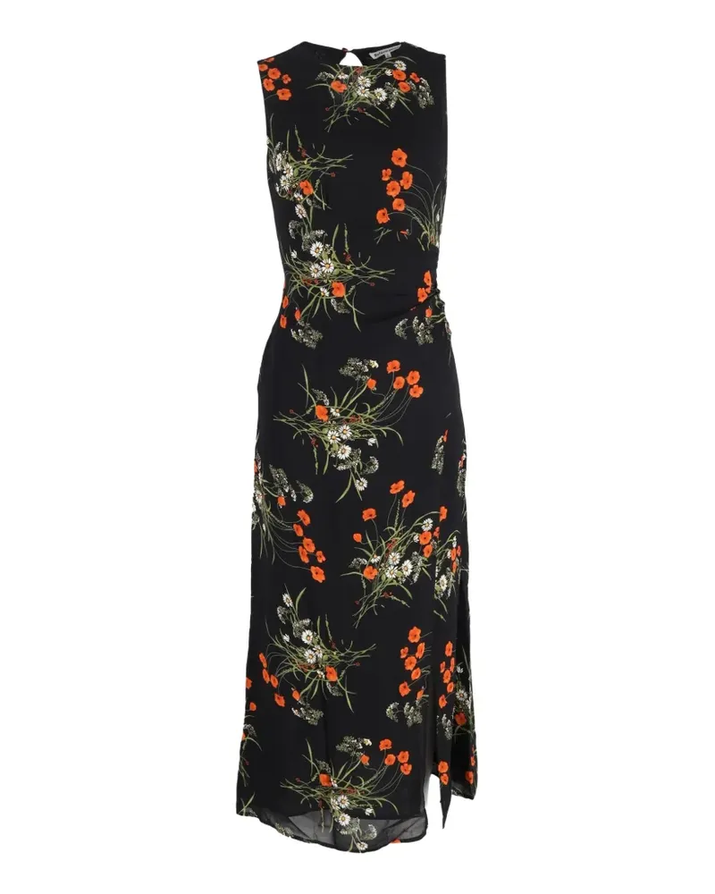 Reformation Senna floral-print midi dress - Schwarz Schwarz