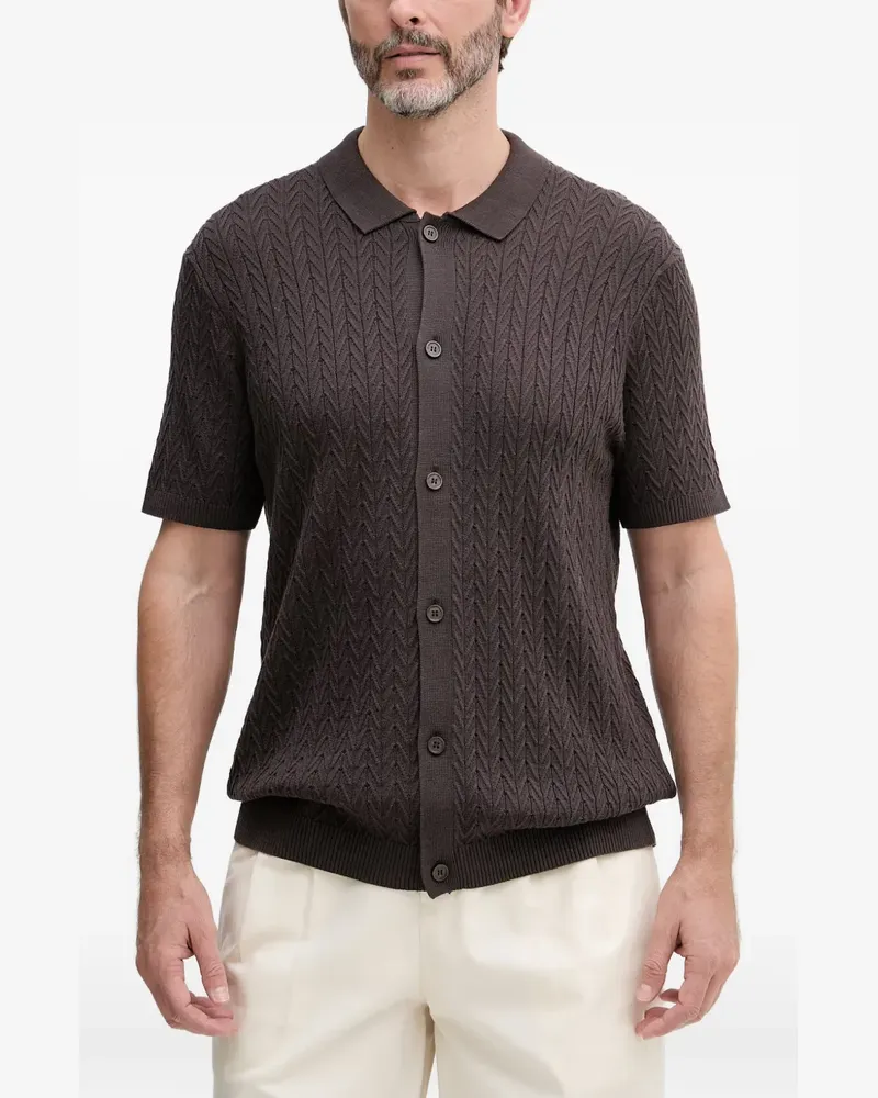 JOOP! Tristao knitted shirt - Braun Braun