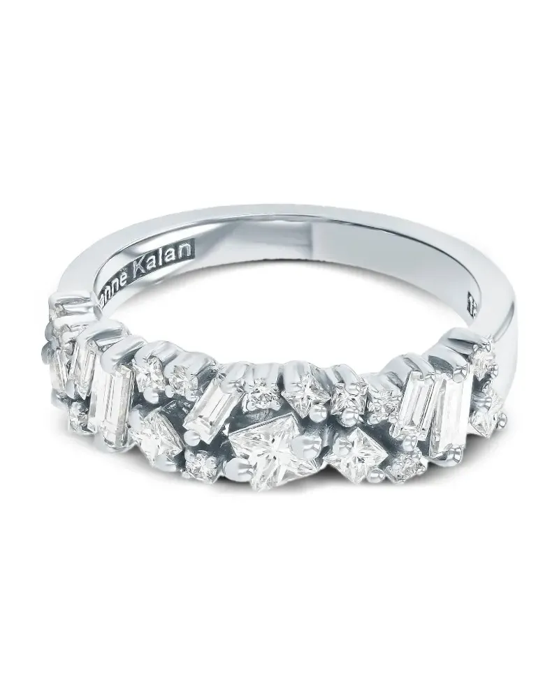 Suzanne Kalan 18kt Weißgoldring mit Diamanten - Silber Silber