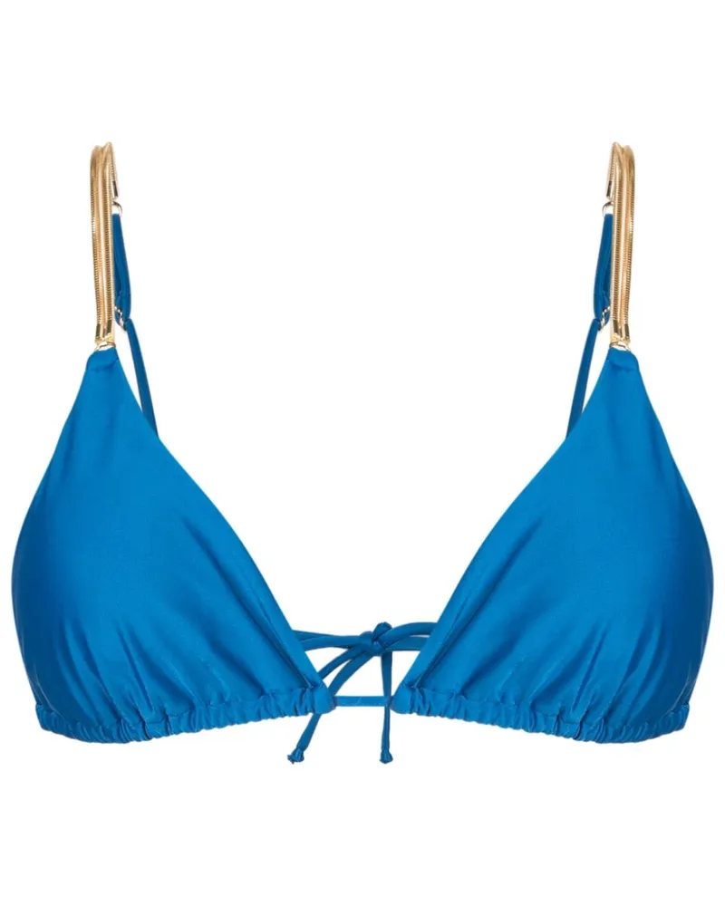 Lenny Niemeyer Triangel-Bikinioberteil mit elastischem Bund - Blau Blau