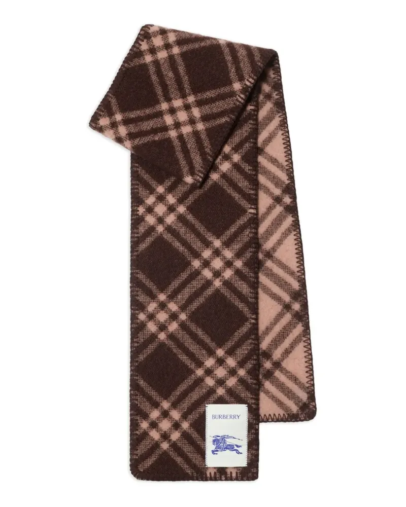 Burberry Schal mit Karomuster - Braun Braun