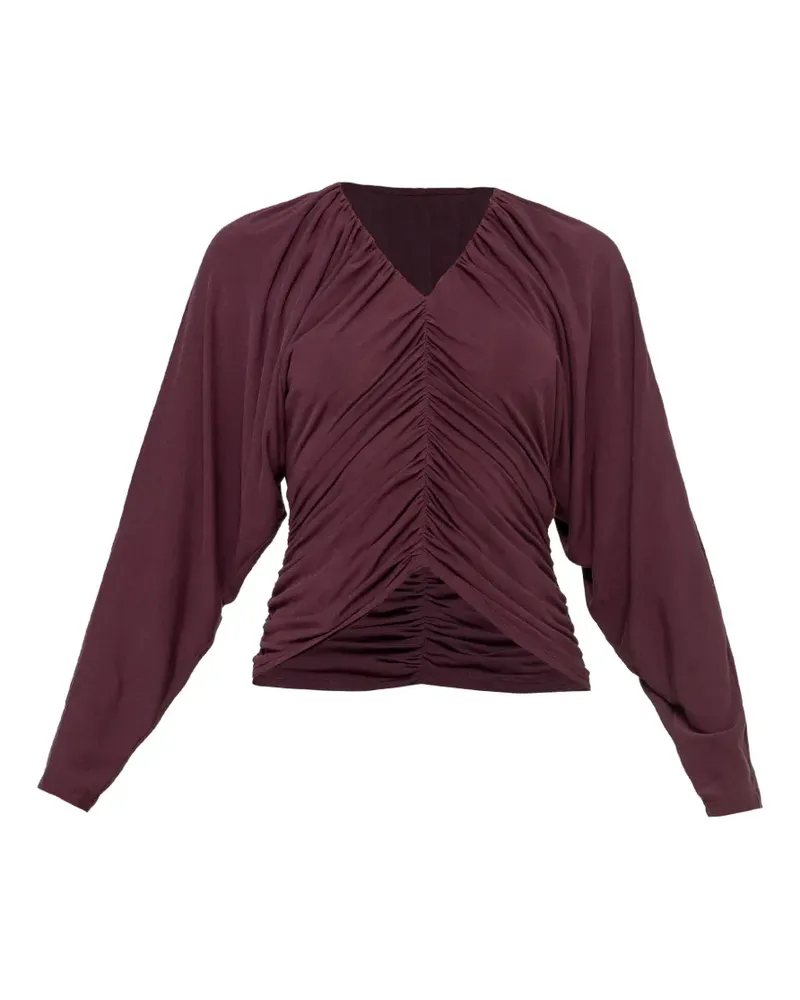 NISSA draped TENCEL™ and wool top - Violett Violett