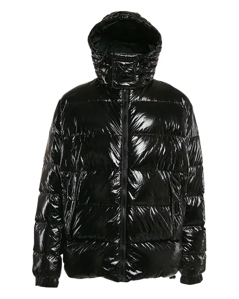 HUGO BOSS Gesteppte Kapuzenjacke - Schwarz Schwarz