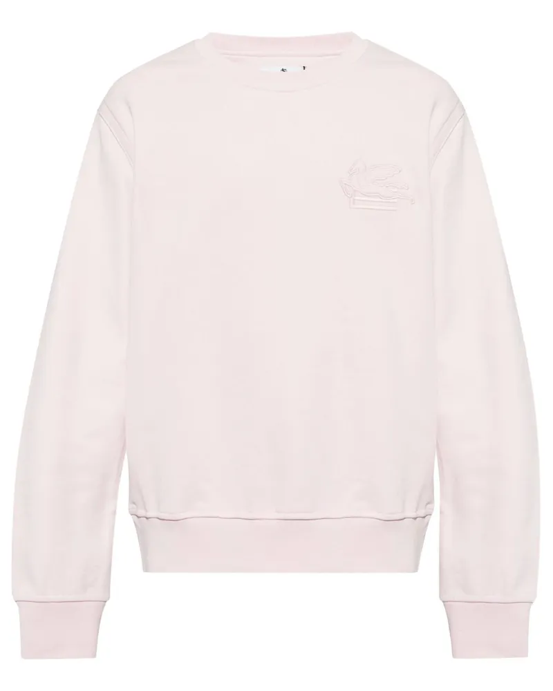 Etro Sweatshirt mit Pegaso-Stickerei - Rosa Rosa