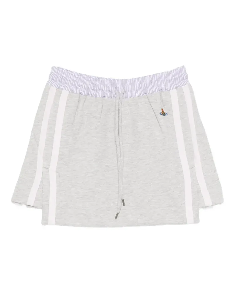 Vivienne Westwood stripe-waist drawstring mini skirt - Grau Grau