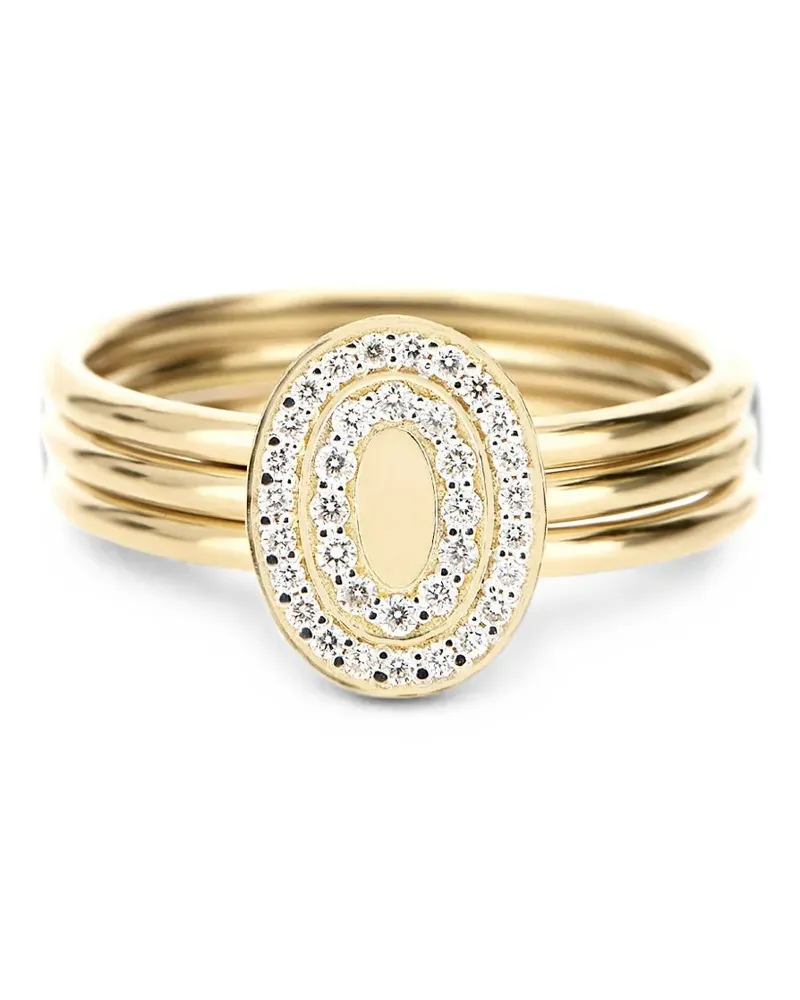 NANIS diamond Boule ring - Gold Gold