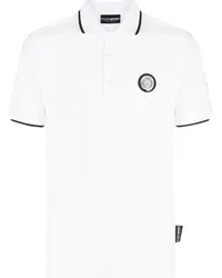 Philipp Plein Poloshirt mit Logo-Patch Weiß