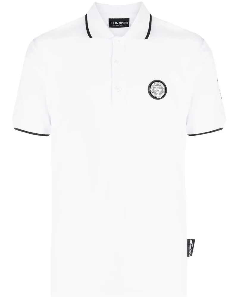 Philipp Plein Poloshirt mit Logo-Patch - Weiß Weiß