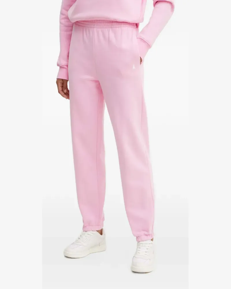 Patrizia Pepe logo-embroidered elasticated track pants - Rosa Rosa