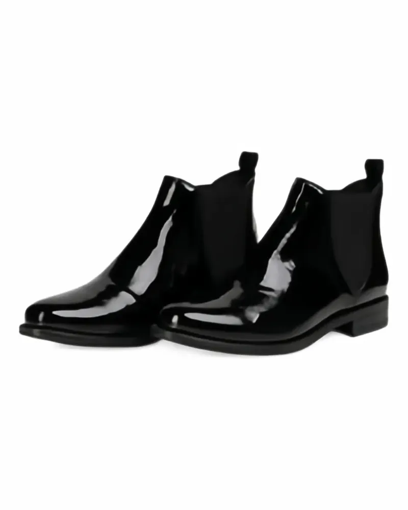 Christian Lacroix Chelsea-Boots mit Lackleder-Finish - Schwarz Schwarz