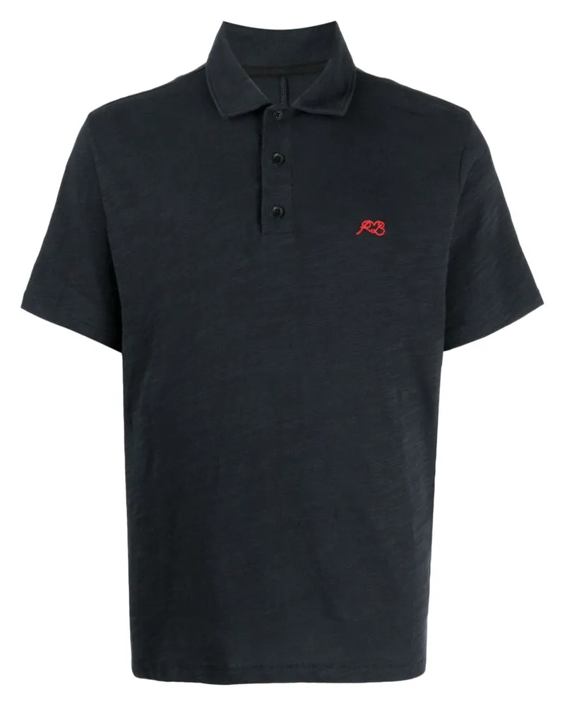 Rag & Bone Poloshirt mit Logo-Stickerei - Blau Blau