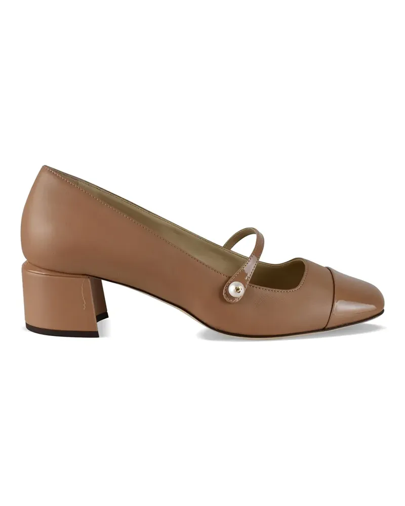Jimmy Choo Elisa Pumps mit Perlen - Nude Nude