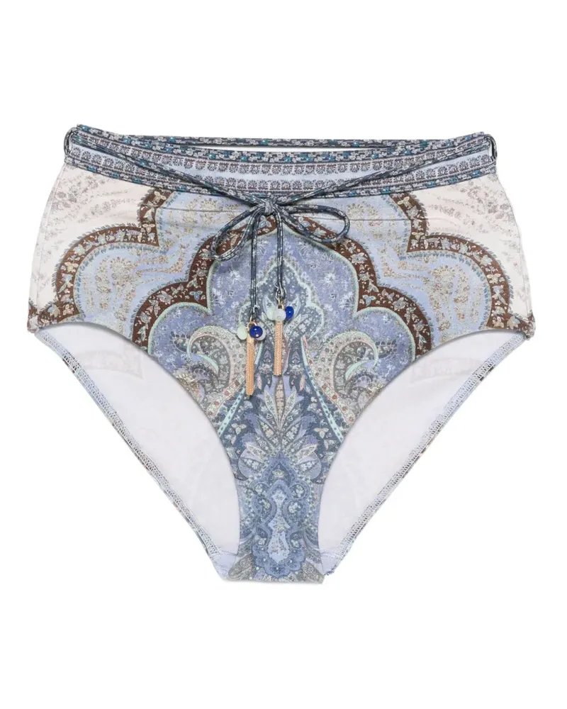Zimmermann Wanderlust Bikinihöschen - Blau Blau