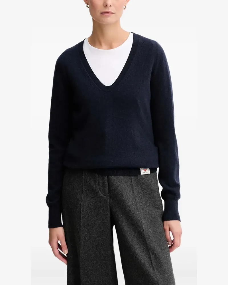 Bally V-neck top - Blau Blau