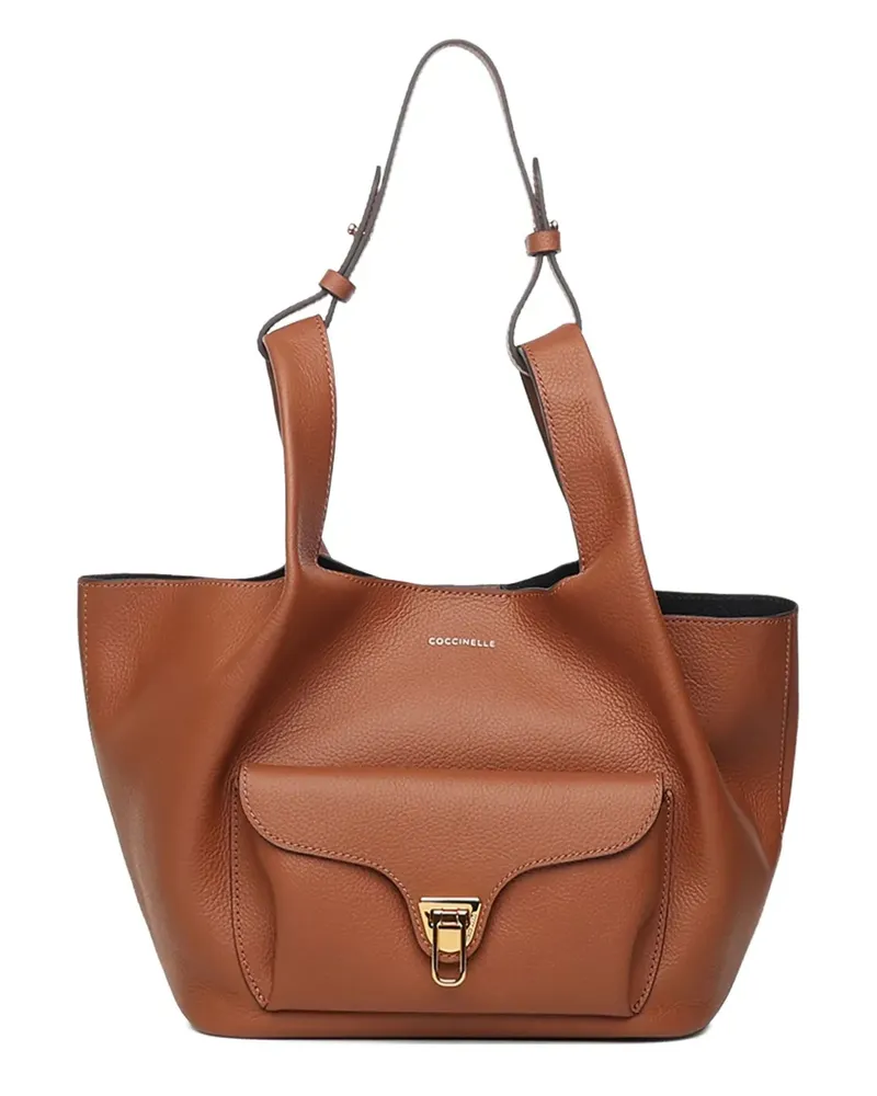Coccinelle grained leather shoulder bag - Braun Braun