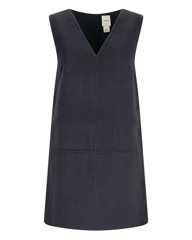 Calvin Klein V-neck shift mini dress - Grau Grau