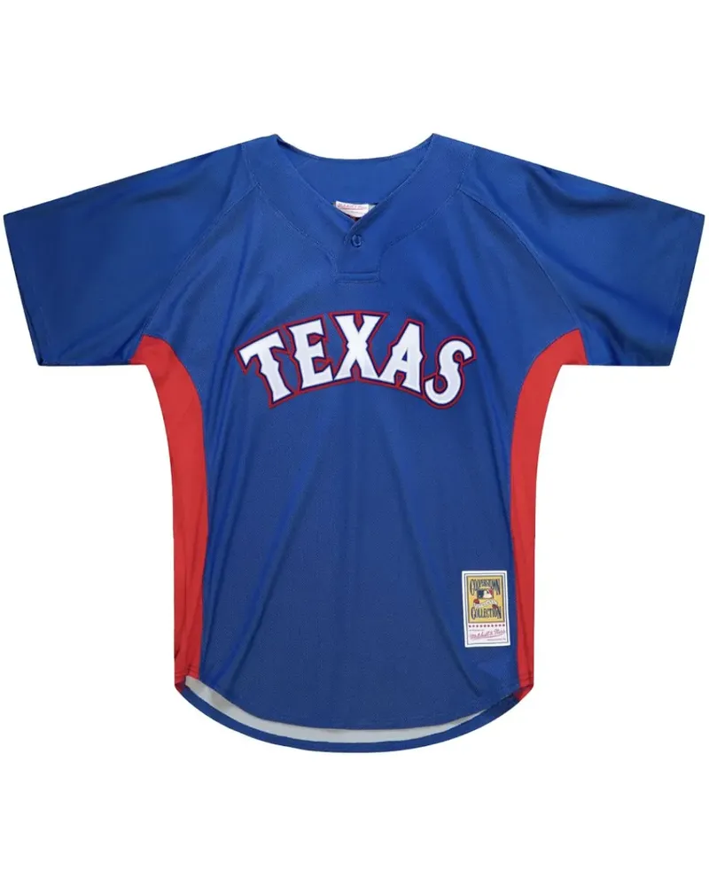 Mitchell & Ness MLB Texas Rangers 2010 Vladimir Guerrero Batting Practice T-Shirt - Blau Blau