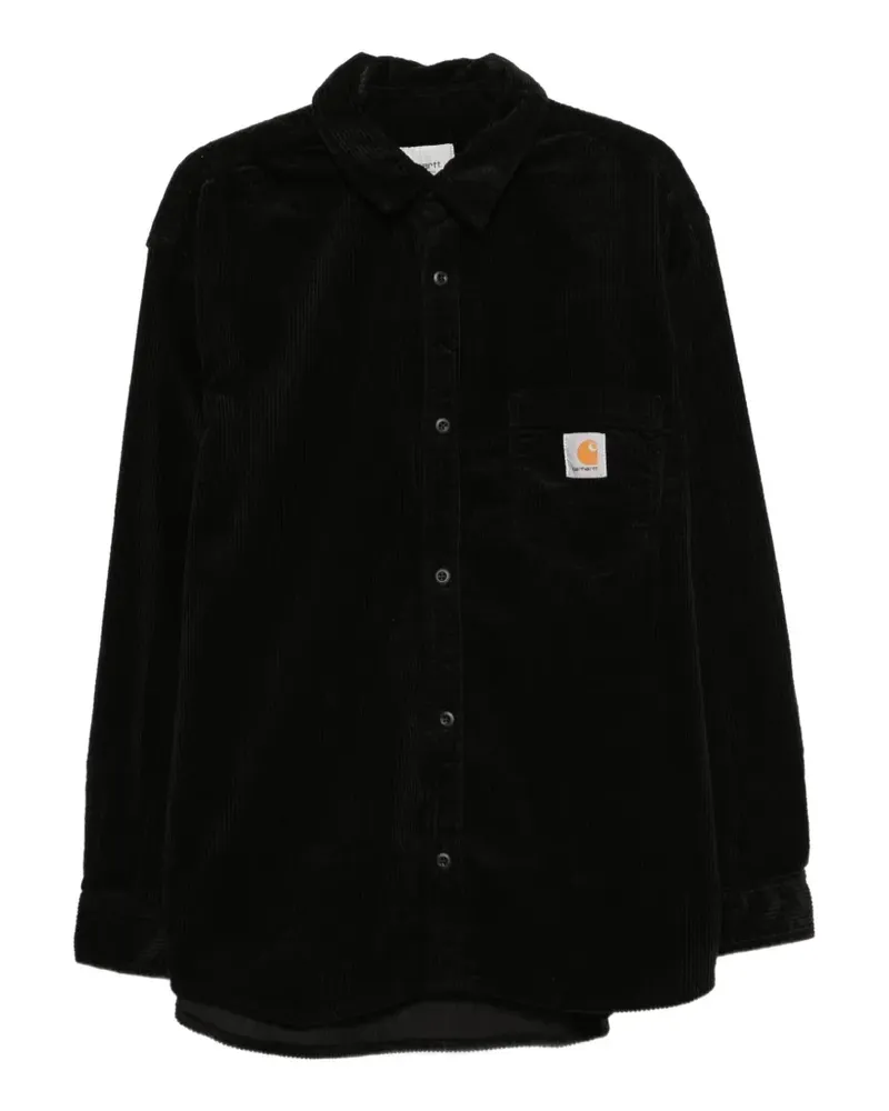 Carhartt WIP L Loyde Hemd aus Cord - Schwarz Schwarz