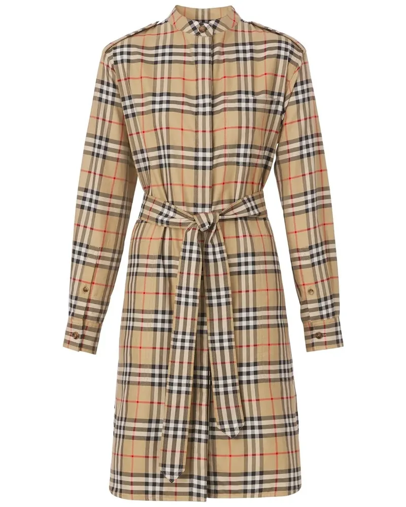 Burberry Hemdkleid mit Vintage-Check - Braun Braun