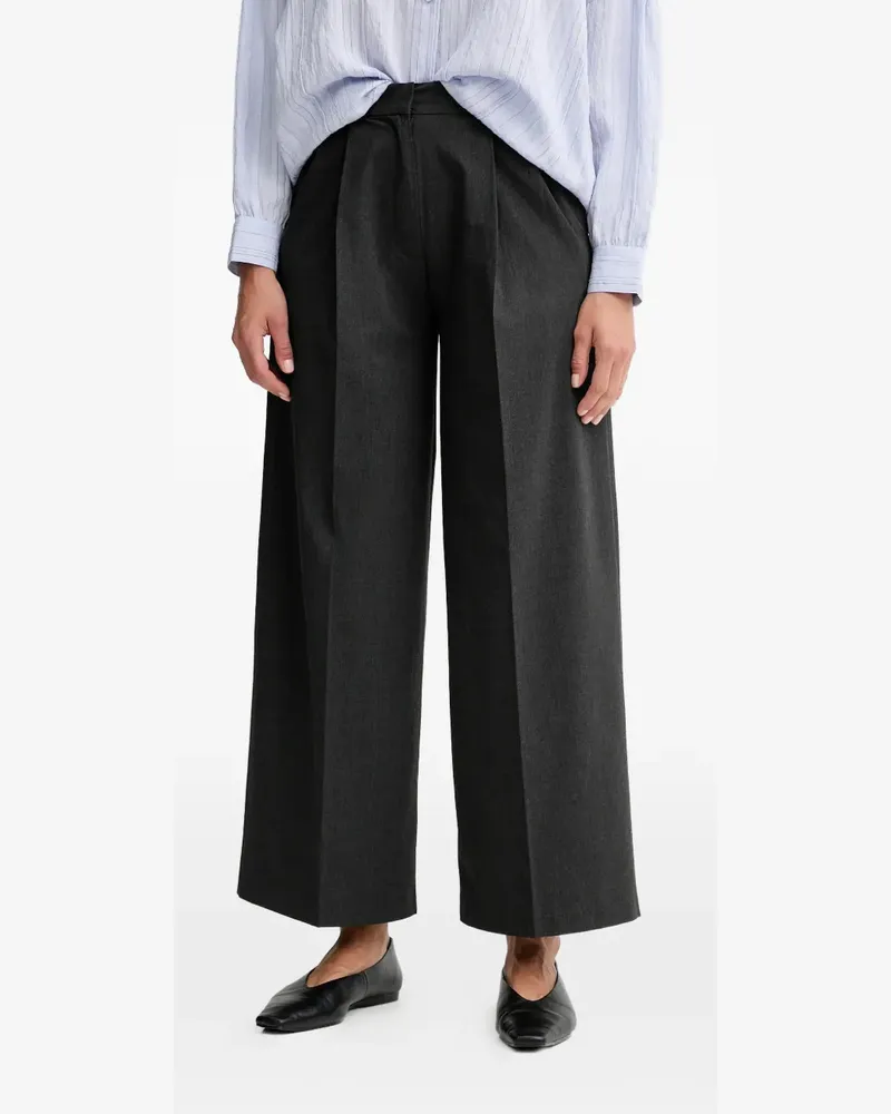 Sessùn pleated wide-leg trousers - Grau Grau