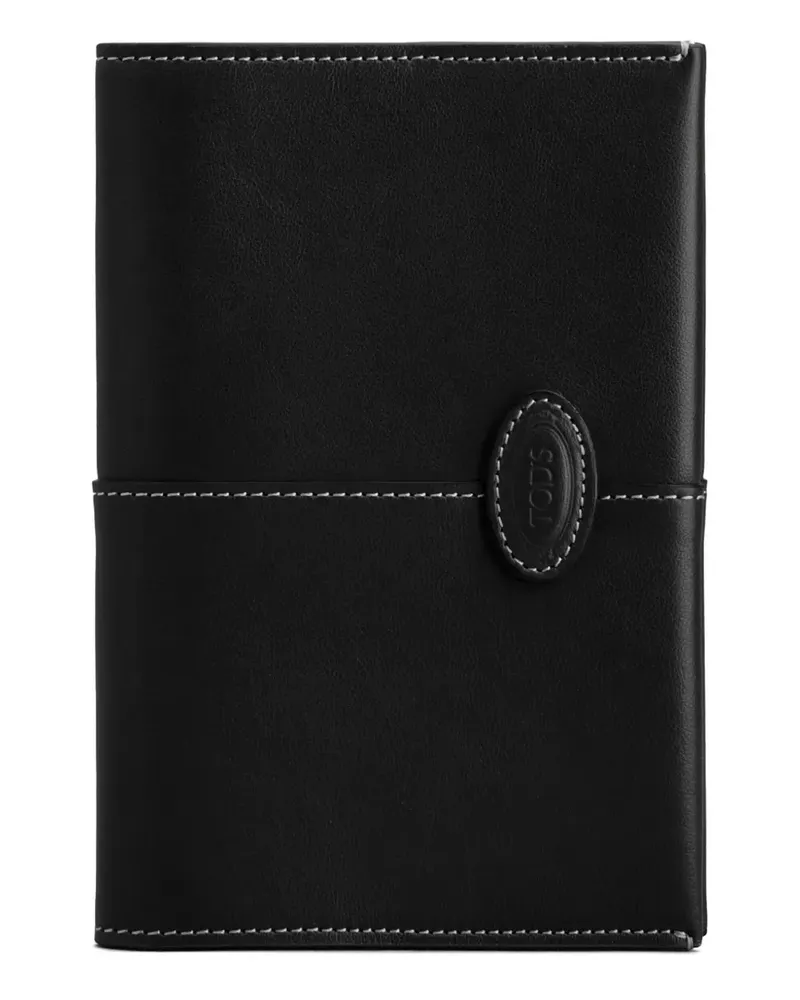 TOD'S Pass-Etui aus Leder - Schwarz Schwarz