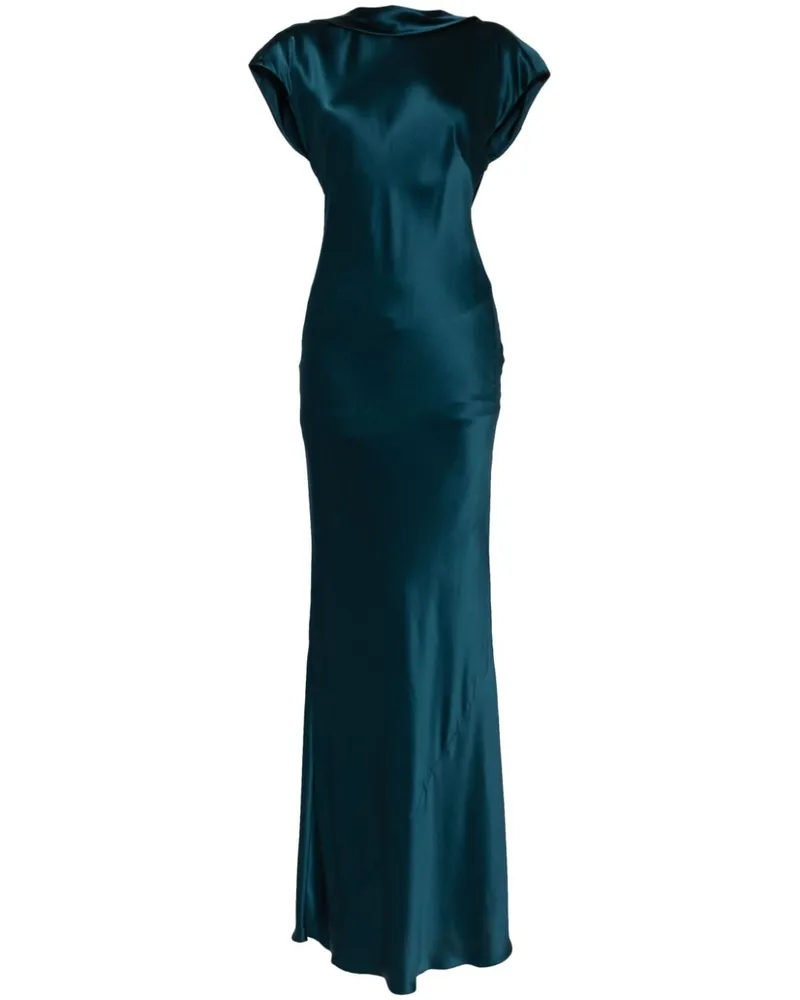mason by michelle mason Rückenfreies Seidenkleid - Blau Blau