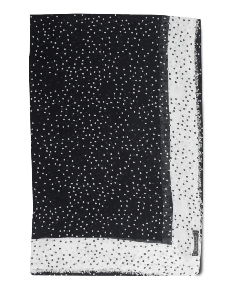Faliero Sarti polk-dot scarf - Schwarz Schwarz