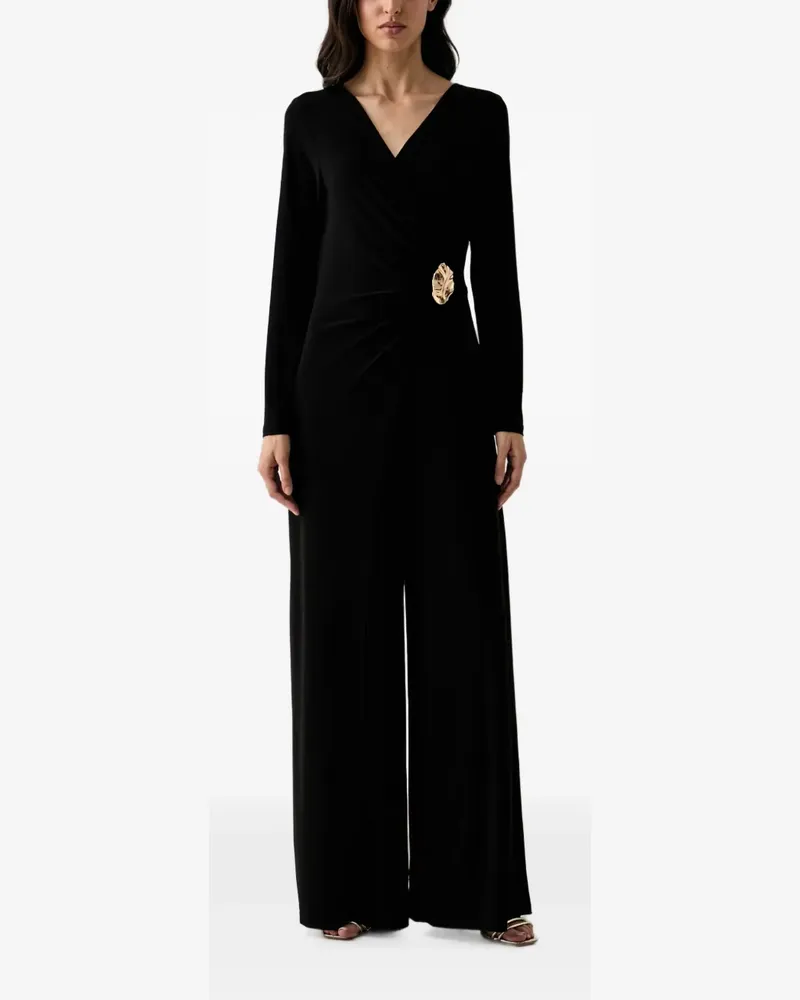 Joseph Ribkoff wrap-front jumpsuit - Schwarz Schwarz