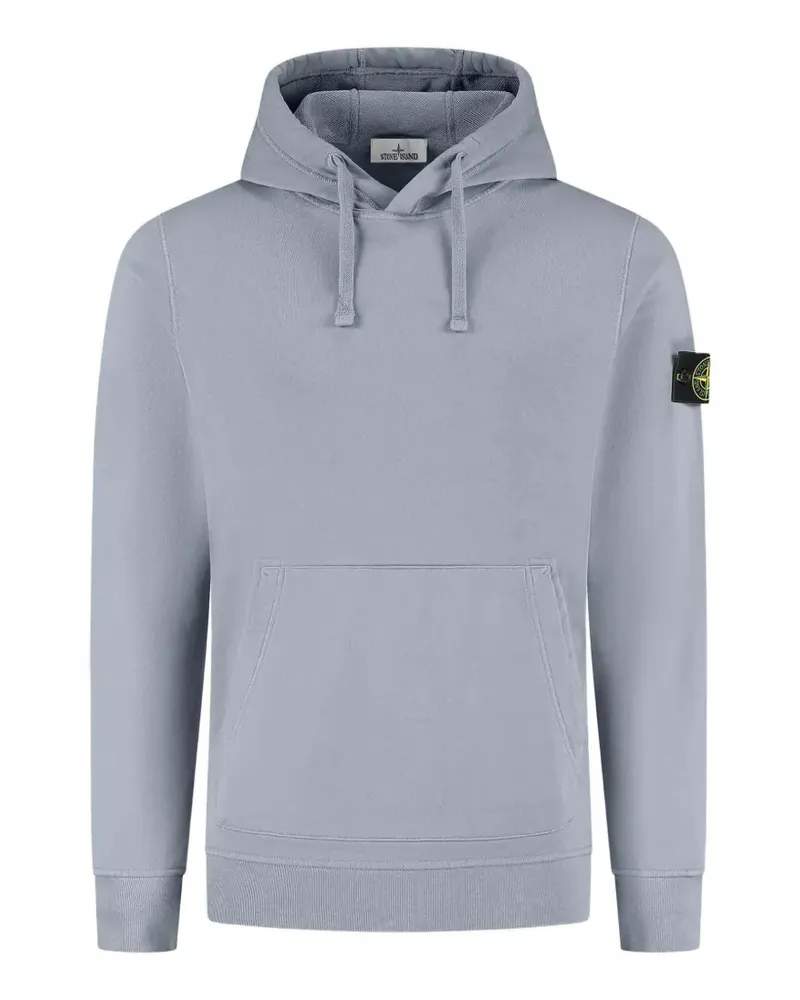 Stone Island Hoodie mit Kompass-Patch - Blau Blau