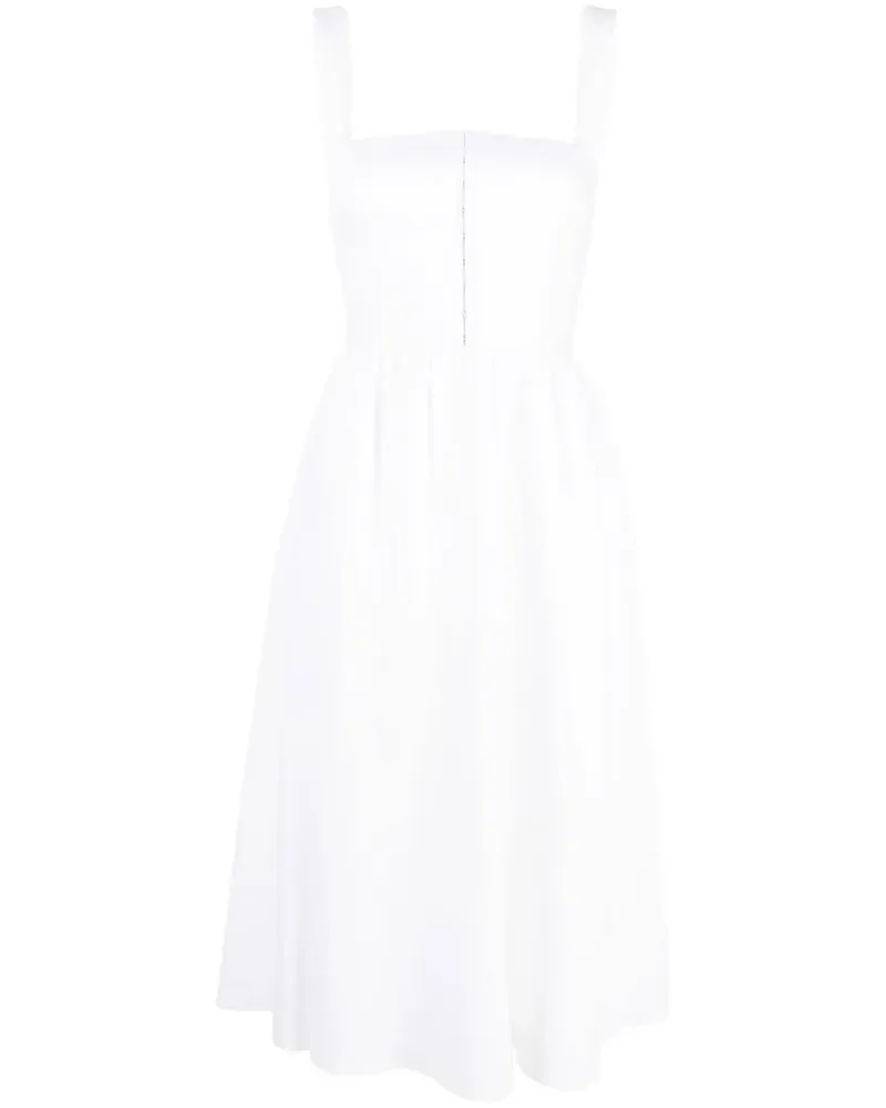 Reformation Tagliatelle Midikleid - Weiß Weiß