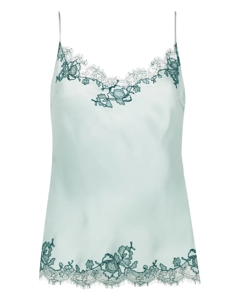 Carine Gilson Camisole-Top aus Seide - Blau Blau