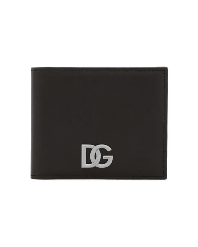 Dolce & Gabbana Portemonnaie mit DG-Logo Schwarz