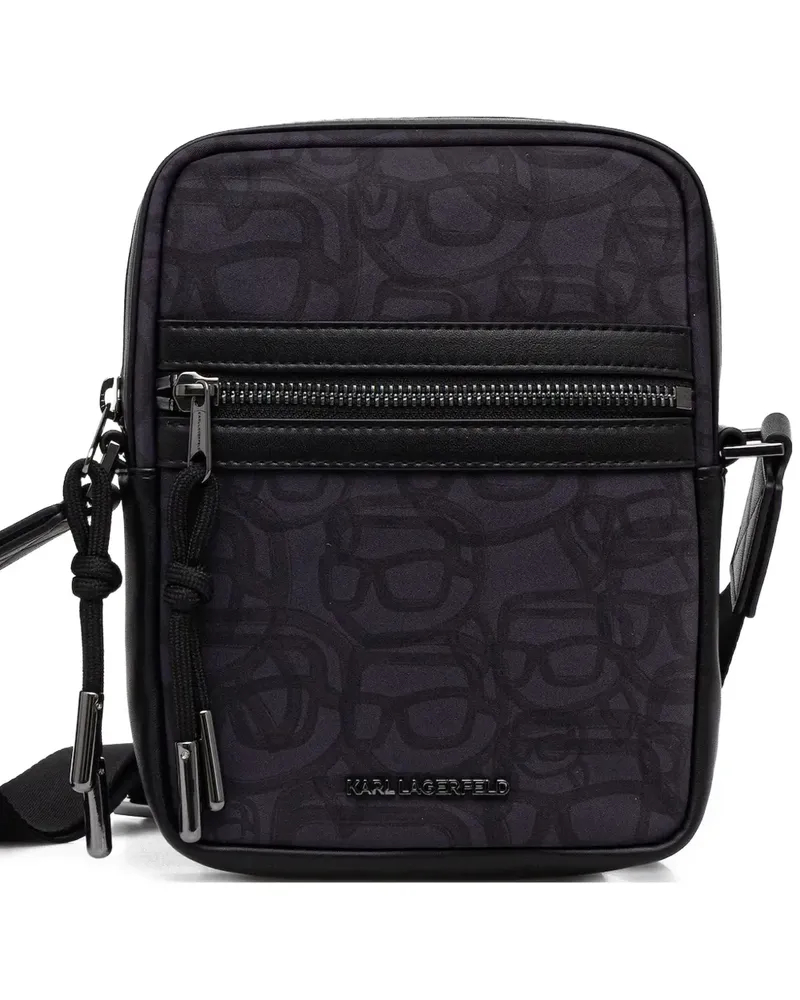 Karl Lagerfeld Gürteltasche mit Print-Detail - Grau Grau