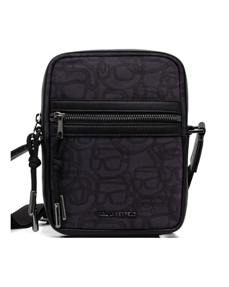 Karl Lagerfeld print-detail belt bag - Grau Grau