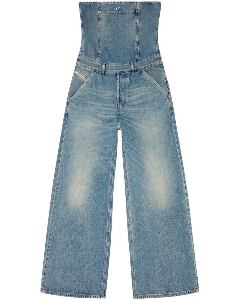 Diesel De-Bride Jumpsuit aus Denim - Blau Blau
