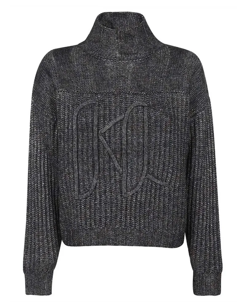 Karl Lagerfeld Pullover mit Logo-Stickerei - Grau Grau
